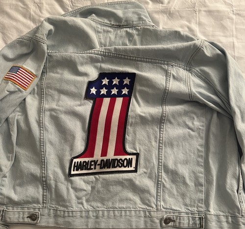 Giacca denim harley - giacca,