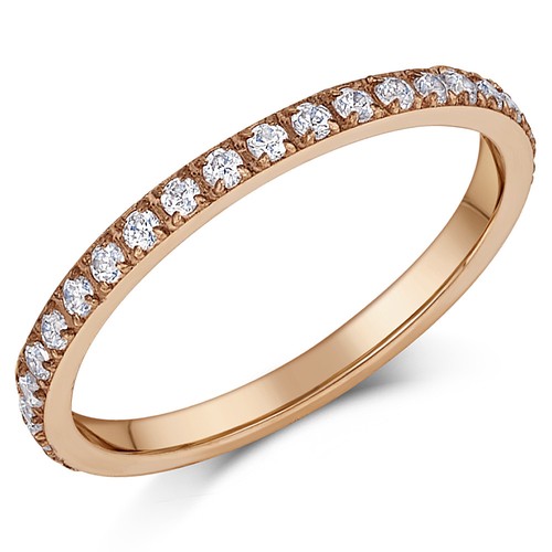 2mm donna anello eternity rosa - eternity,