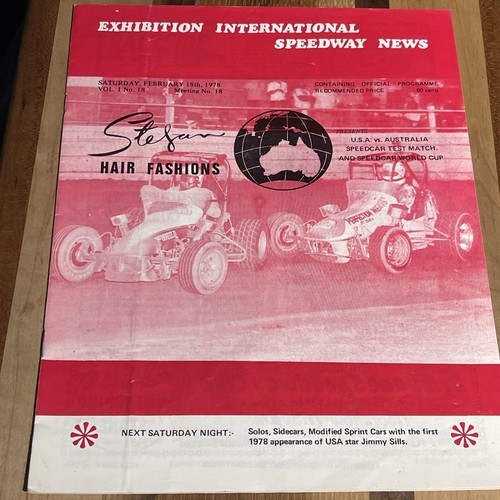 Programma australian speedcar - programma,