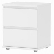 Comodino 40 Bianco 2 Cassetti