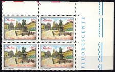 ITALIA 1987 - QUARTINA  MNH** 600 L. Piazze Torino  #XON