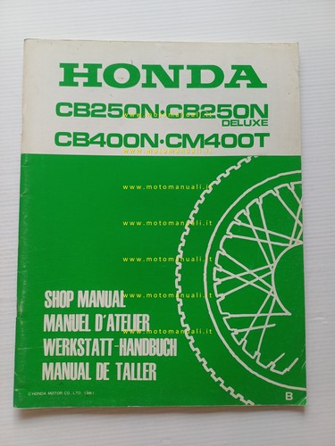 Honda 250 400 n cm - honda,