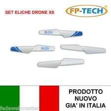 ELICHE DI RICAMBIO DRONE X8 RADIOCOMANDATO SET ELICA DRONE X8 QUADRICOTTERO