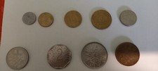 9 collectible coins France 70s