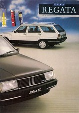 Fiat Regata 1989-1990 Brochure Vendite Mercato Regno Unito Berlina Weekend Mare TD SX Riviera