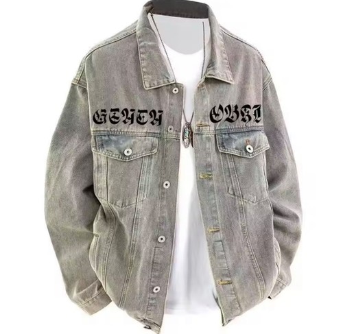 Giacca uomo denim lavato