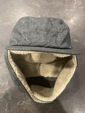 Cappello LL Bean Flapper foderato sherpa uomo taglia S/M grigio piuma d’oca