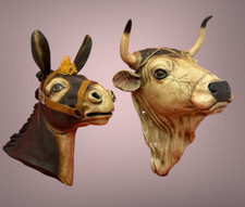 Pair of Ox and Donkey Animal