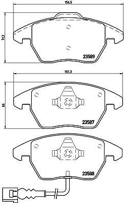 Brembo p85075 kit pastiglie - kit,
