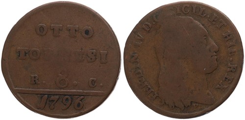 Italia napoli tornesi - 8, 1796