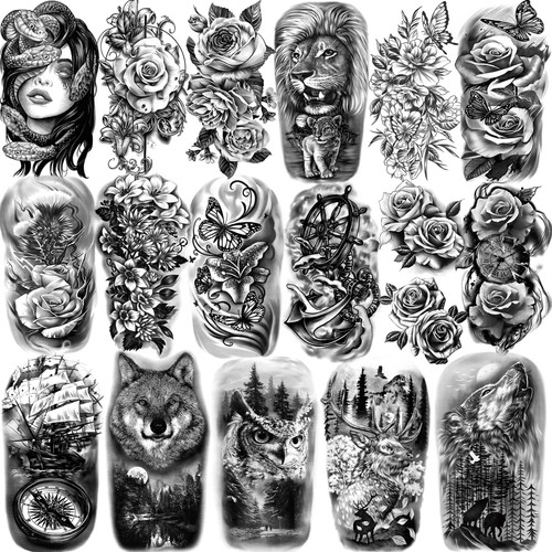 Fogli tatuaggi temporanei - tatuaggi,