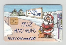 Scheda Telefonica NATALE CHRISTMAS Portogallo Telephon Card NO Sip Telecom
