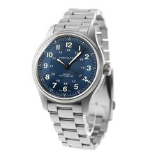 Orologio da uomo automatico in titanio blu Hamilton Khaki Field H70545140 inu...