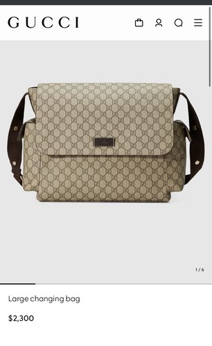 Gucci monogram diaper bag - monogram,