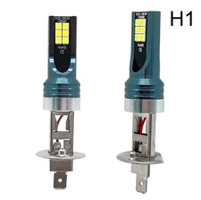 KIT 2 Lampadine H1 CANBUS a LED Fari Auto Moto Lampade Luce Bianca 80W 6000K 12V