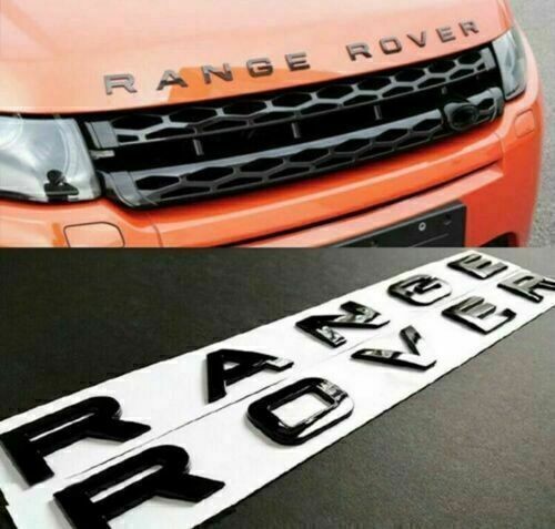 Logo scritto range rover - range, nero