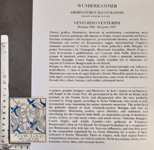Wunderkammer exlibris 498 - wunderkammer,