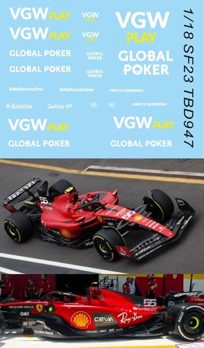 Decals per ferrari - 1/18 ,