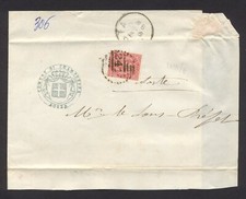 1880 BUSTA AFFRANCATA