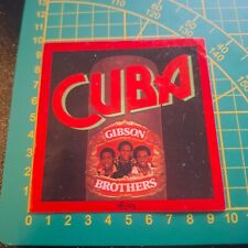 adesivo vintage STICKER kleber musica Cuba gibson brothers