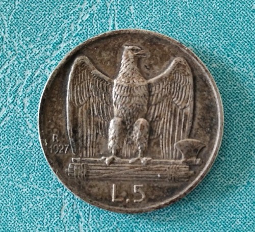 Regno italia 5 lire - d'italia,