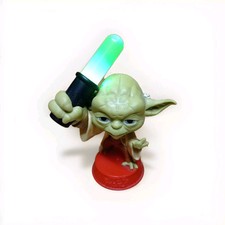 STAR WARS GUERRE STELLARI FLASH HEROES EUROSPIN 2021 YODA 3D CON LUCE VERDE 8 CM