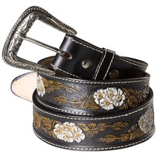 Cintura western in pelle stile