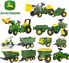 Rolly Toys - John Deere Pedale Trattori Rimorchi Caricatore Cisterna Trike Nuovo