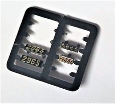 SET DI 4 TARGHE TARGA NUMERO