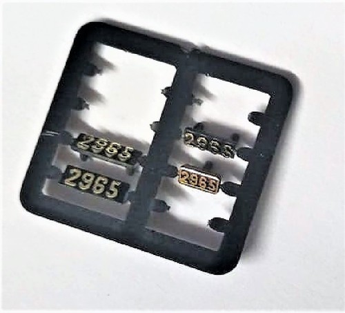 Set targhe targa - targa, numero