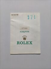 Rolex Booklet Ref. 67180 /