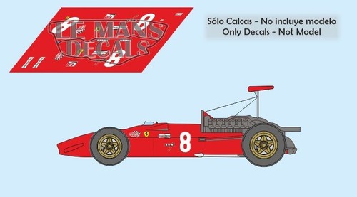 Decals ferrari 312 gp - 69, f1