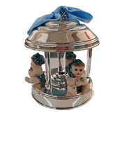 GIOSTRA CARILLON IN ARGENTO (45 G) CON BAMBINI 9 X 11.5 CM