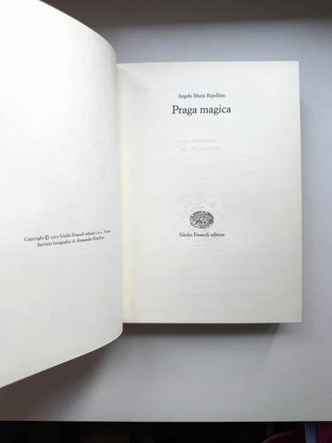Ripellino praga magica - ripellino,,