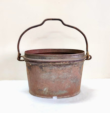 Secchio Ovale In Ferro Ruggine