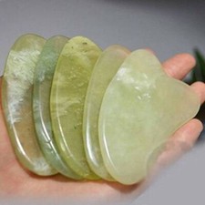 Gua Sha Giada Verde Naturale