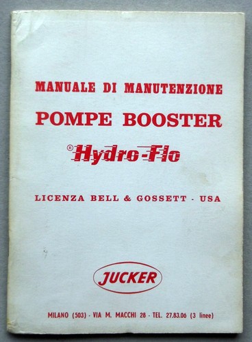 Jucker manuale manutenzione - di,