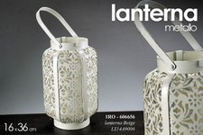 LANTERNA IN METALLO BEIGE