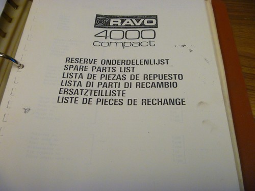 Catalogo ricambi spazzatrice