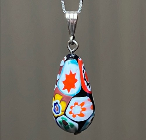 Ciondolo millefiori vintage - ciondolo,