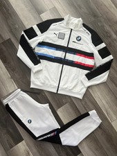 Puma BMW Motorsports Tuta Uomo Track Jacket + Felpa Bianco Nero Medium