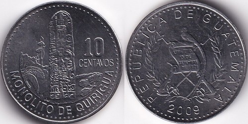 Centavos 2009 guatemala - 10,