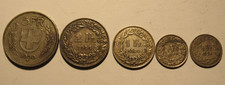 serie franchi svizzera 1933 5 f 1944 2 f 1f 1945 1921 mezzo f argento