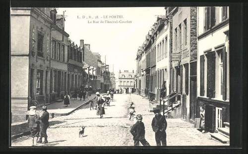 Cpa portel rue de - la,