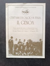 Rivista Cent'anni di calcio in Italia il Genoa 28/08/1994