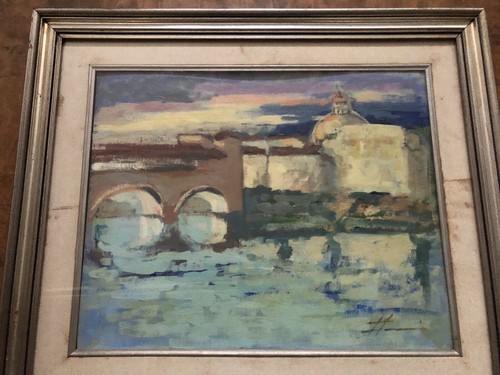 Ponte vecchio firenze olio - vecchio,