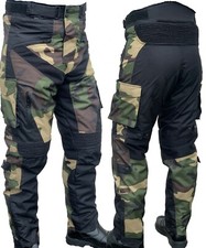 Pantaloni Moto con Protezioni Uomo Tessuto Camouflage Moto CROSS Pantaloni URBAN