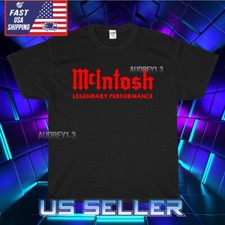 NUOVA T-SHIRT MCINTOSH AMPLIFICATORI LOGO LEGGENDARIO DIVERTENTE AMERICANA USA TAGLIA S-5XL