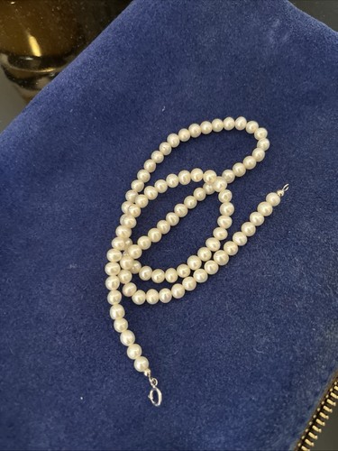 Collana perle bianche - bianche, 4,5-5