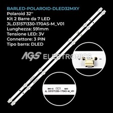 KIT 2 BARRE STRIP 7 LED TV
